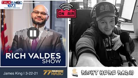 James King on The Rich Valdes Show 107.1FM WABC