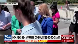 Warren IGNORES Reporter After Being Asked About Bounties On SCOTUS Justices